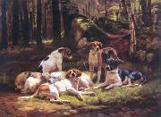 Carlo Saraceni Dogs Spain oil painting artist